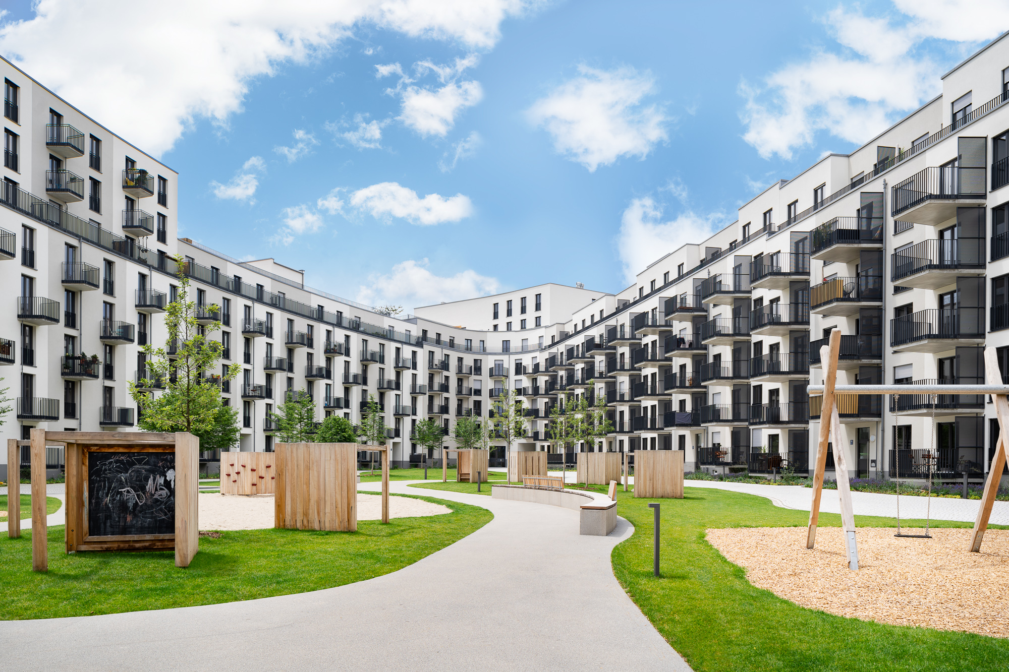 Architekturfotografie: Wohnanlage in München